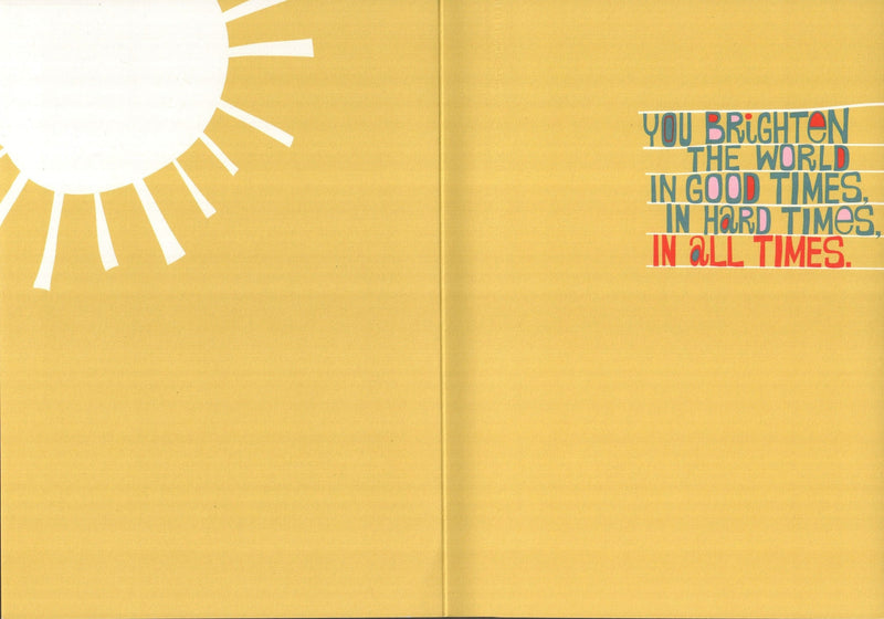 Friendship Card - You Brighten The World - Shelburne Country Store