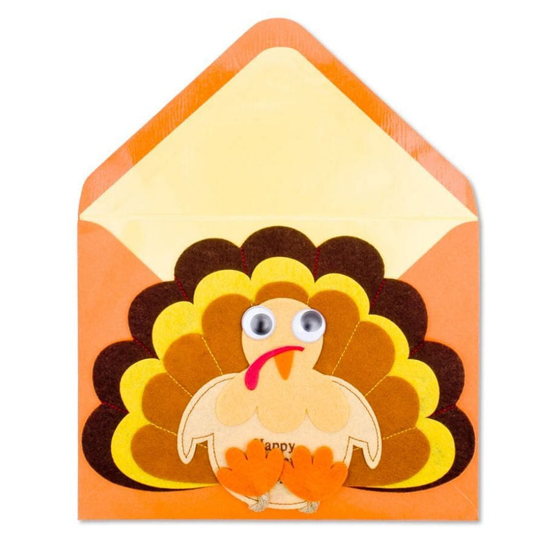 Felt Turkey Thanksgiving  Card - Shelburne Country Store