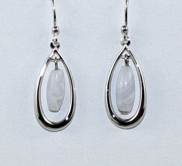 Open Tear with Blue Agate Earrings - Shelburne Country Store