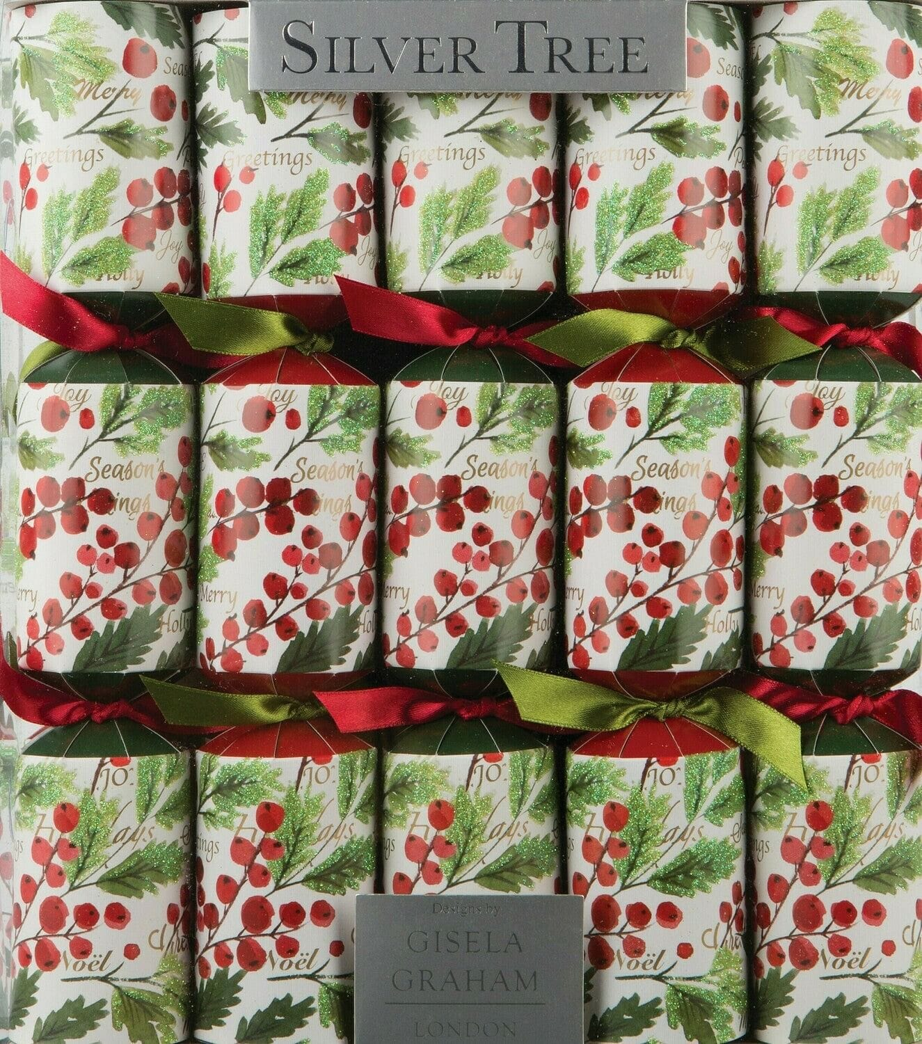 Watercolor Berry Crackers - 11 Inch - 10 Count - Shelburne Country Store