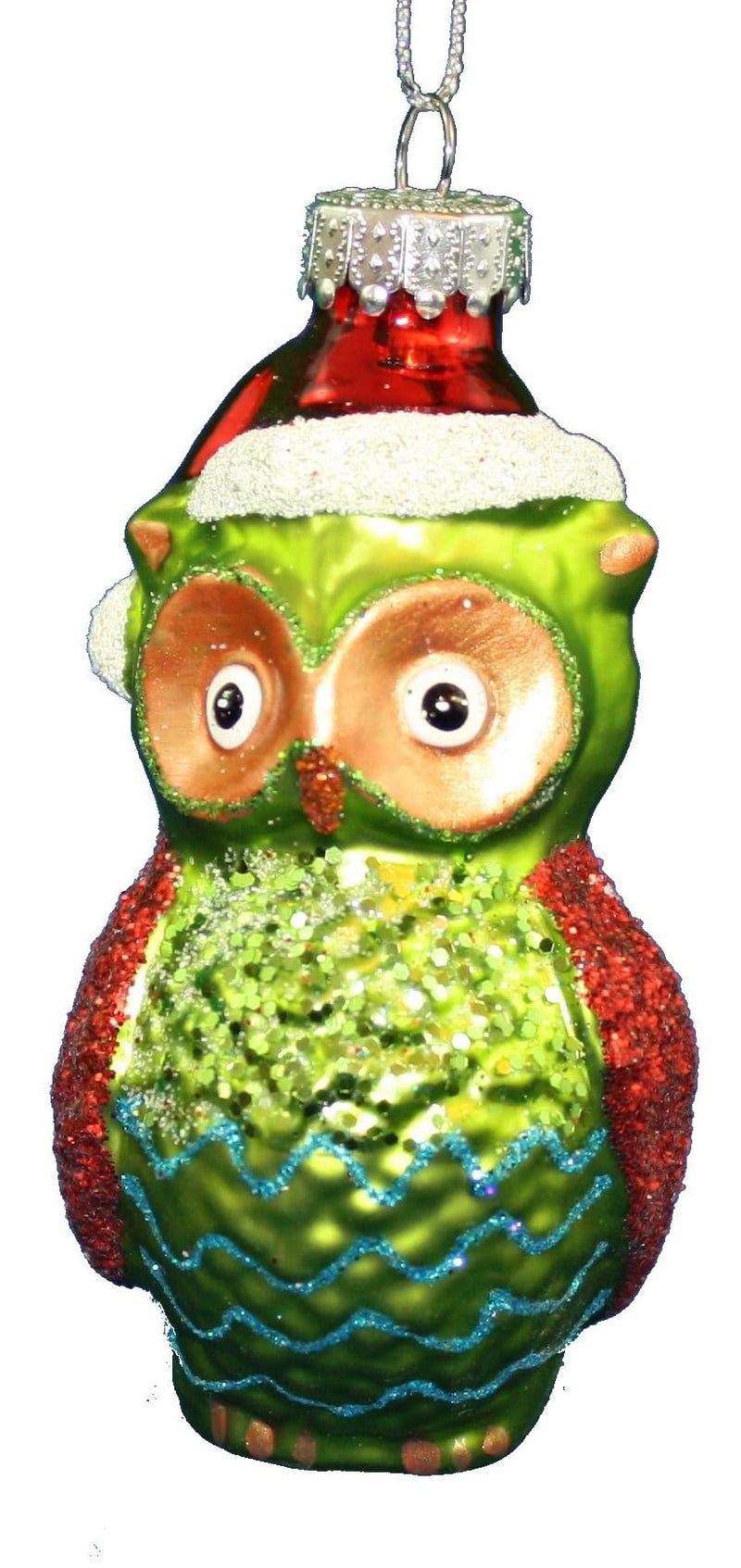 3.5 In Glass Owls - Green - Shelburne Country Store