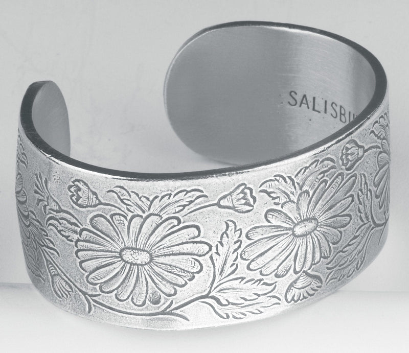 Pewter Flower of the Month Bracelet - - Shelburne Country Store