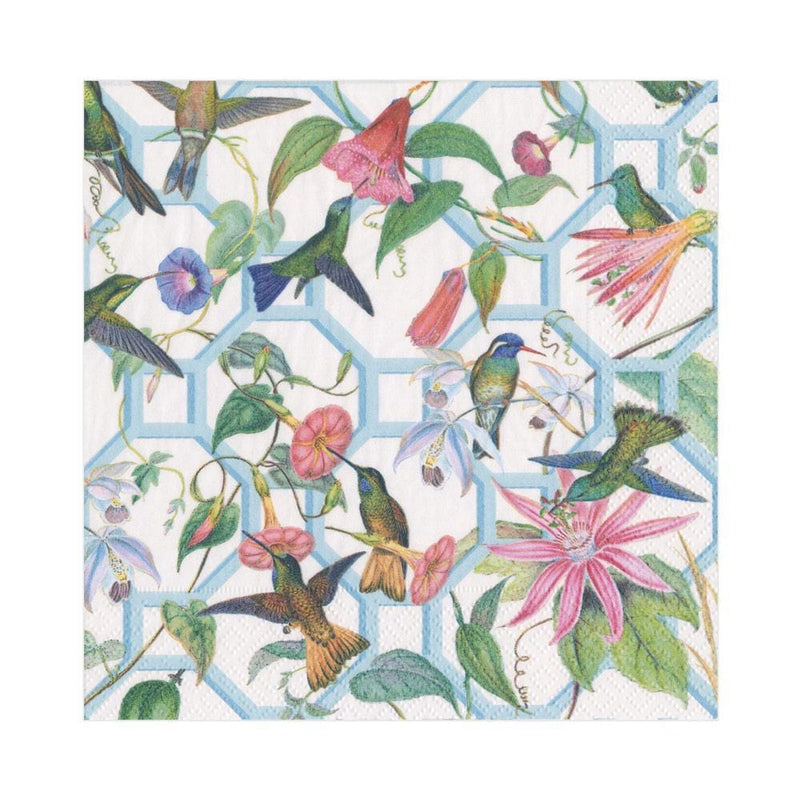 Hummingbird Trellis Paper Luncheon Napkins - 20 Per Package - Shelburne Country Store
