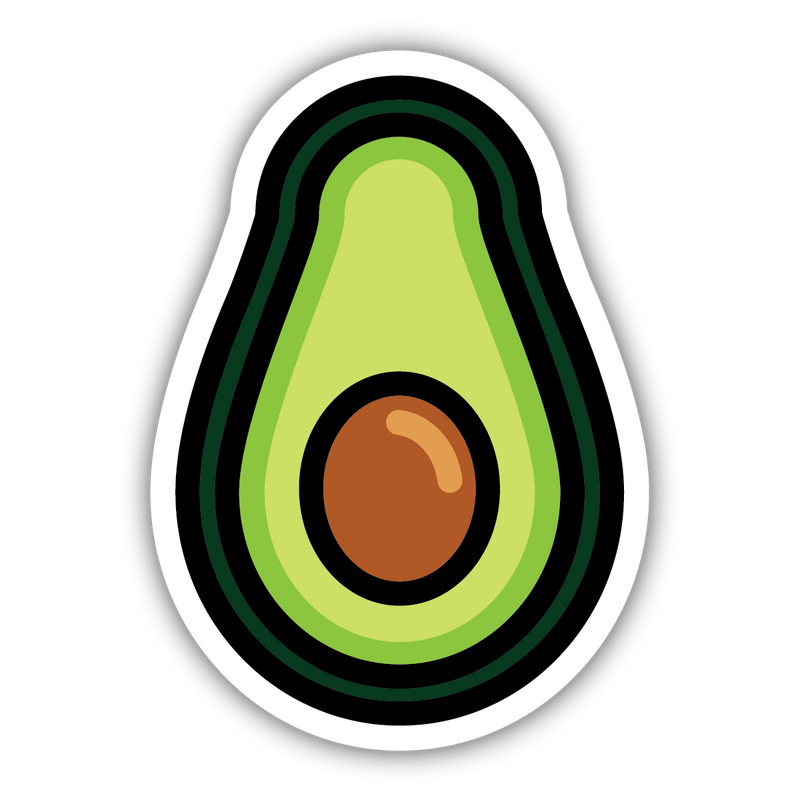 Avocado - Large Printed Sticker - Shelburne Country Store