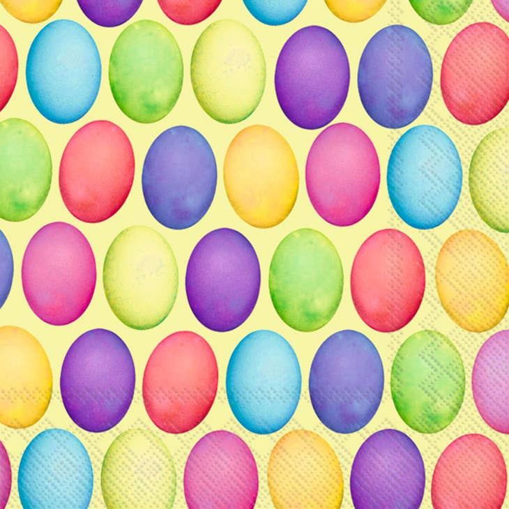 Paper Cocktail Napkins Pack of 20 Happy Easter Eggs - Shelburne Country Store