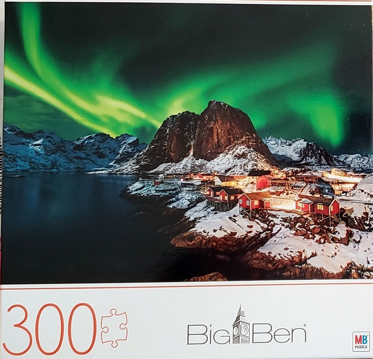 Big Ben 300-Piece Jigsaw Puzzle - Aurora Borealis over Norway - Shelburne Country Store