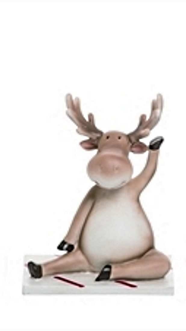 Yoga Moose Figurine - - Shelburne Country Store