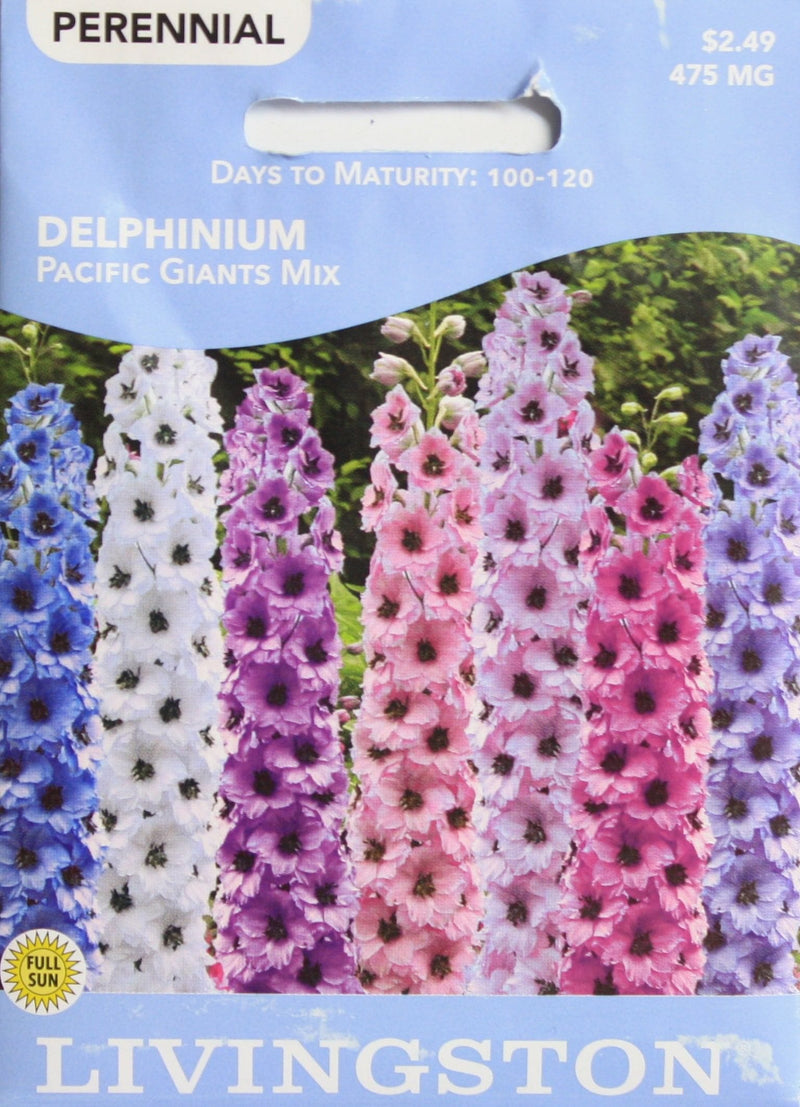 Seed Packet - Delphinium - Pacific Giants Mix - Shelburne Country Store