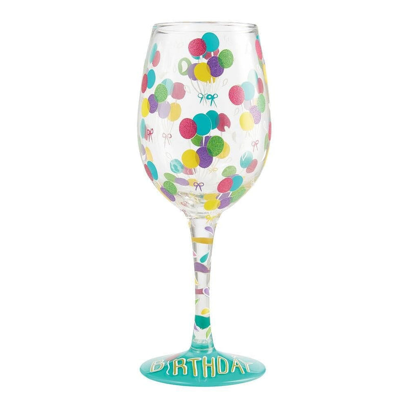 Wine Glass - Birthday Balloons - Shelburne Country Store