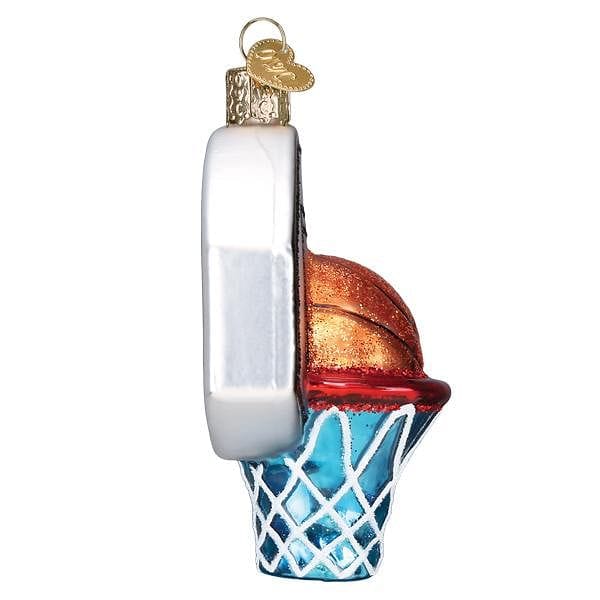 Basketball Hoop Glass Ornament - Shelburne Country Store
