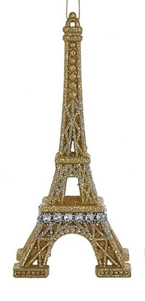 Glitter Eiffel Tower Acrylic Ornament - Silver - Shelburne Country Store