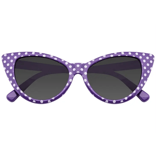 Womens Retro Rockabilly Polka Dot Cat Eye Sunglasses - Shelburne Country Store