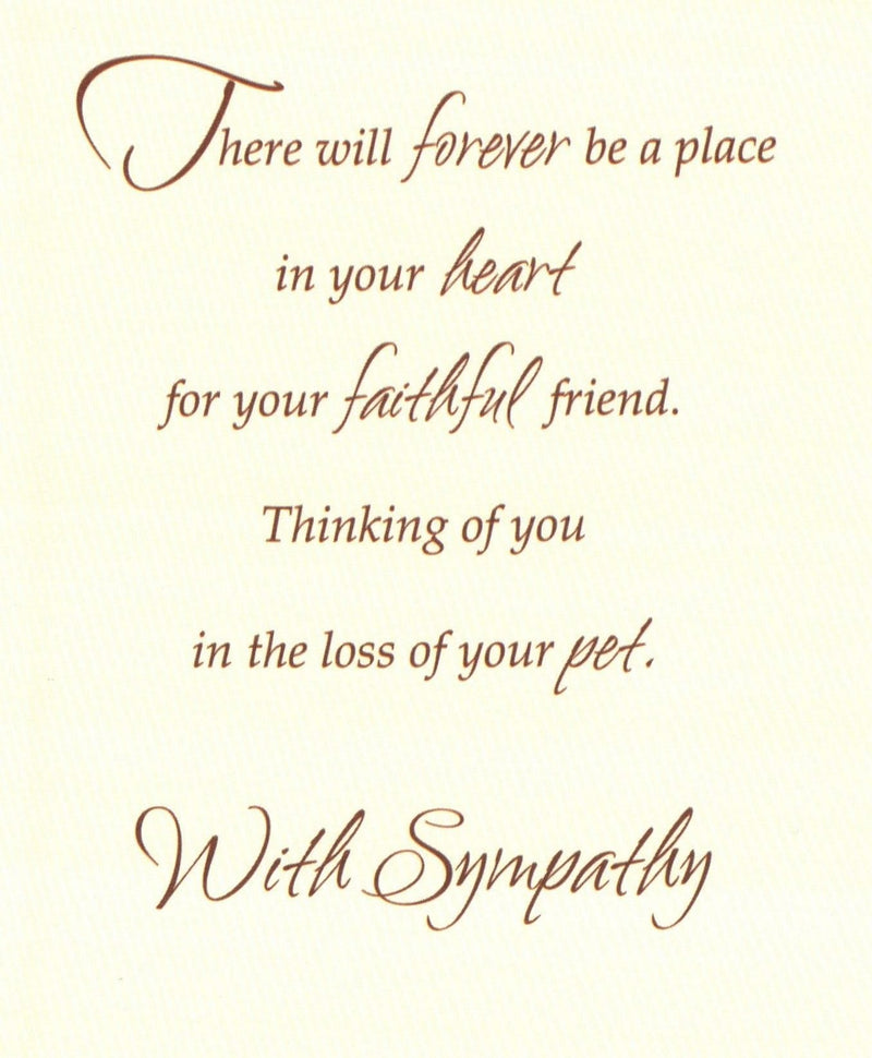 On the loss of your pet Sympathy - Shelburne Country Store