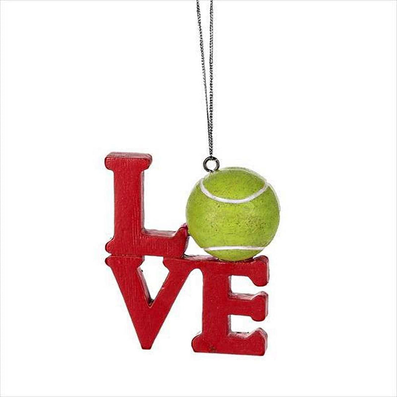 Tennis Love Ornament - Shelburne Country Store