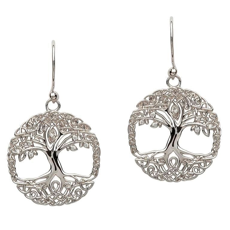 Tree Of Life Silver Earrings - Shelburne Country Store