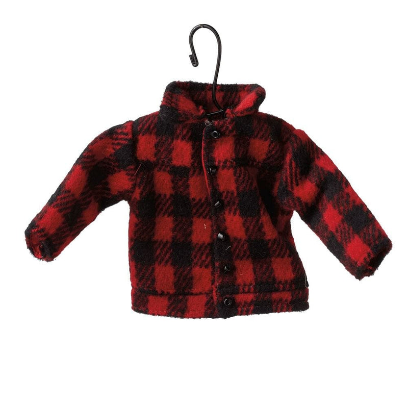 Red Plaid Coat Ornament. - Shelburne Country Store