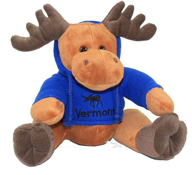 9 inch Sitting Moose With Hoodie - - Shelburne Country Store