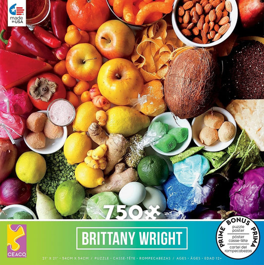 Brittany Wright - Food Medley - 750 Piece Puzzle - Shelburne Country Store