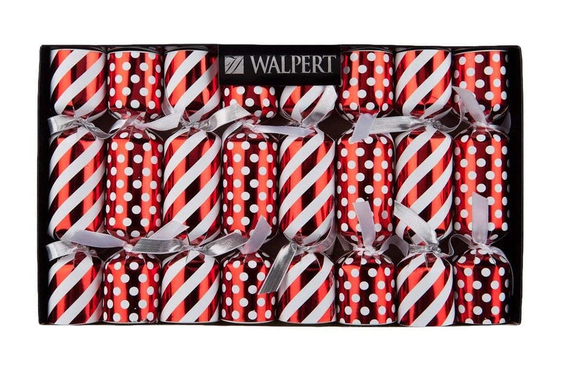 8 Count Candy Cane Stirpes And Dots - 6.5in - Shelburne Country Store