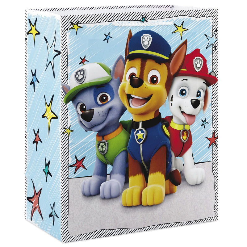 13" Paw Patrol Chase and Friends Blue Gift Bag - Shelburne Country Store