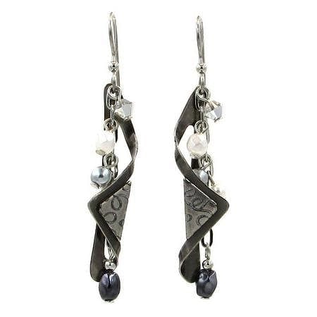 Metal Wrap Linear Bead Earrings  Earring - Shelburne Country Store