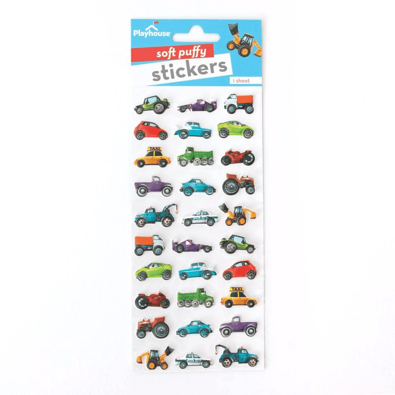Mixed Car Puffy Stickers - Shelburne Country Store