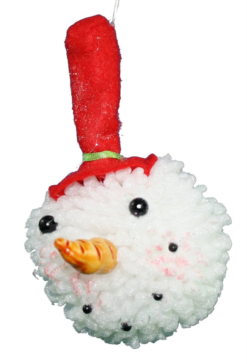 North Pole Snowman Head Ornament - Black - Shelburne Country Store