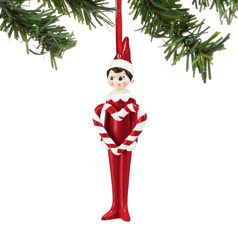 Elf on the Shelf Candy Cane Heart - Shelburne Country Store