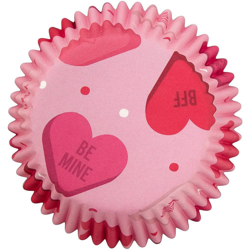 Baking Cups - Standard - Conversation Hearts - 75 Count - Shelburne Country Store