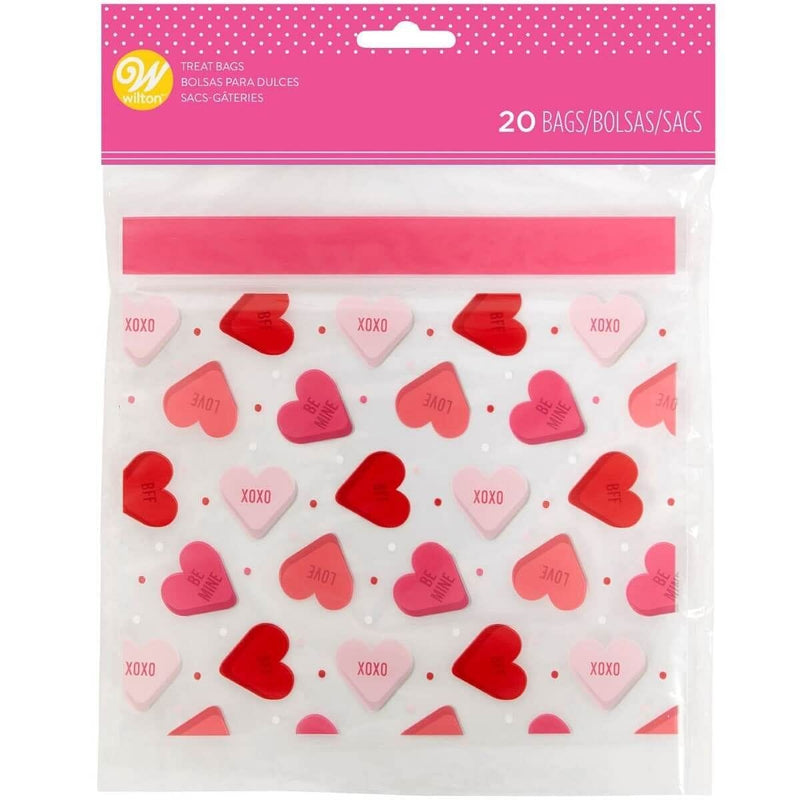 Resealable Treat Bags - Conversation Hearts - 20 Count - Shelburne Country Store