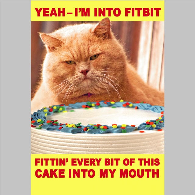 Cat Fitbit Birthday Card - Shelburne Country Store