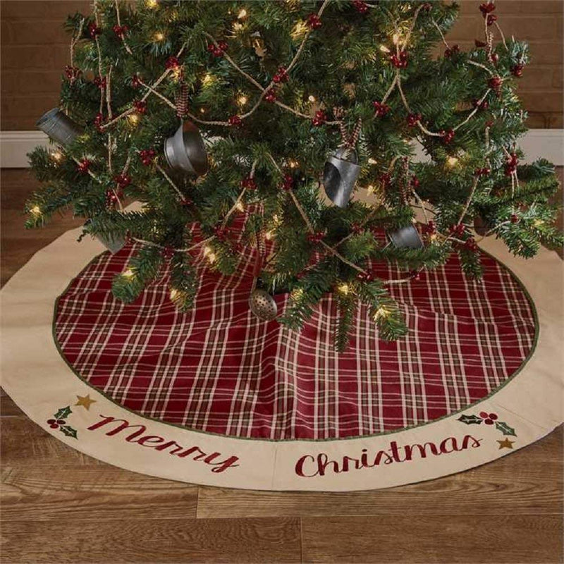 Merry Christmas Tree Skirt - Shelburne Country Store