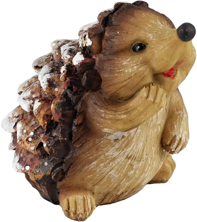 Woodland Pinecone Hedgehog Holiday Figurine - - Shelburne Country Store