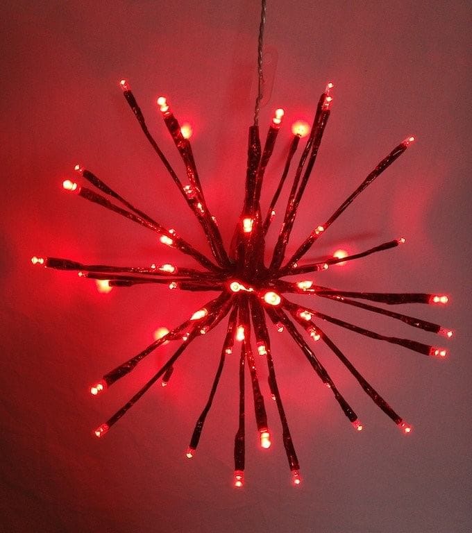 12 Inch 64 LED Branchball -  Red - Shelburne Country Store