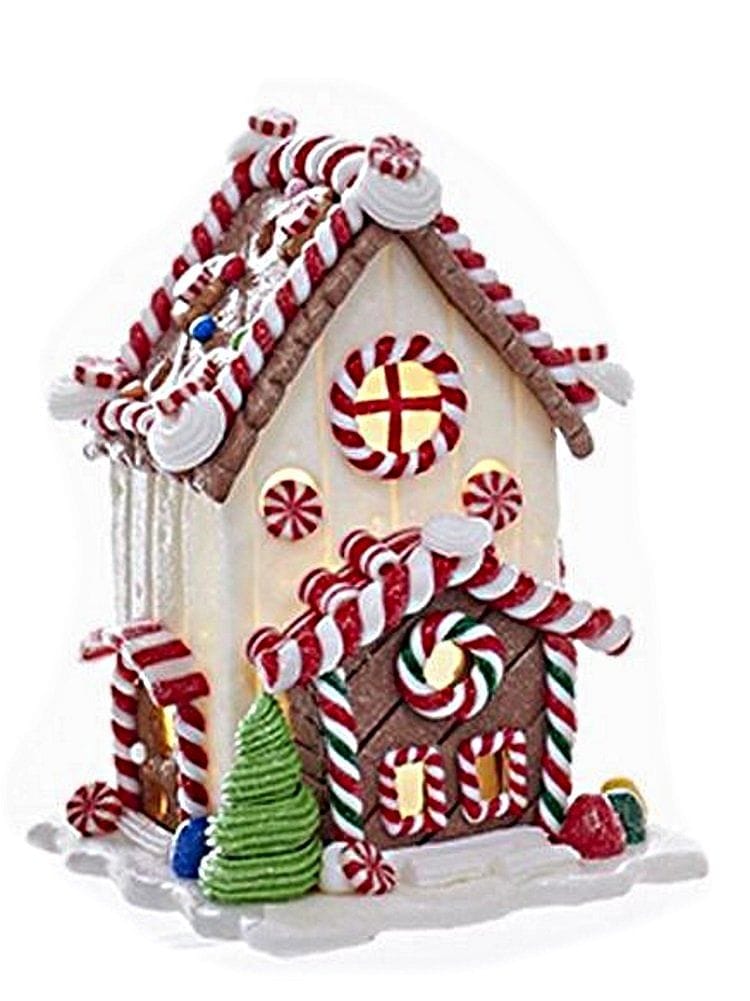 6.9 inch B/O Claydough Gingerbread Led House - - Shelburne Country Store
