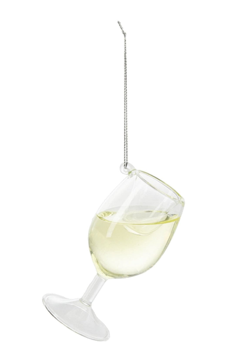 Filled Wine Glass Ornament -  Cheer Donnay - Shelburne Country Store