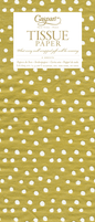 Small Dots Gold - Tissue Pkg 4 Sheets - Shelburne Country Store