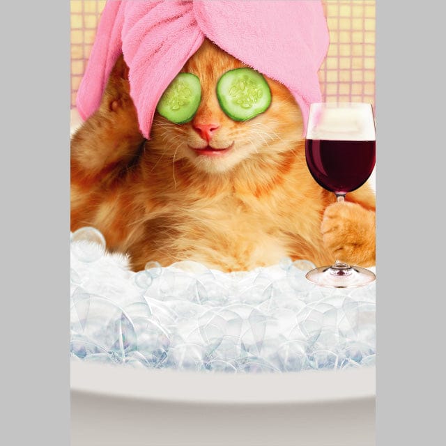 Cat In Bathtub Birthday Card - Shelburne Country Store