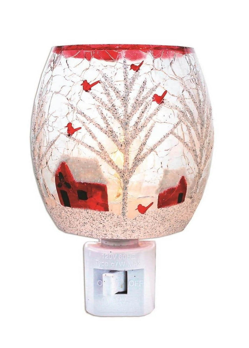 Glass Nightlight - Clearly Winter - - Shelburne Country Store