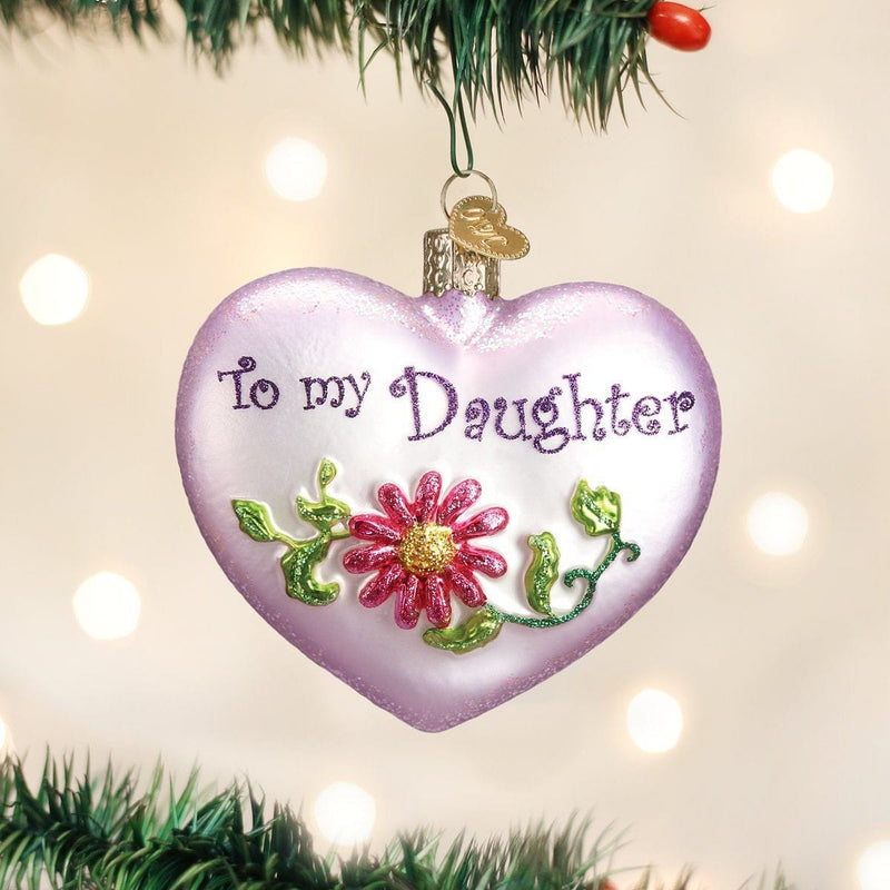 Old World Christmas Daughter Heart - Shelburne Country Store