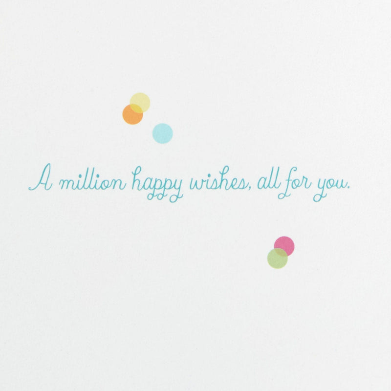 A Million Happy Wishes Confetti Birthday Card - Shelburne Country Store