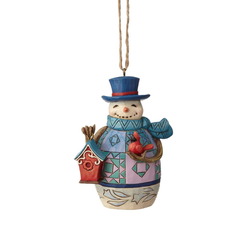 Snowman with Birdhouse Ornament - Shelburne Country Store
