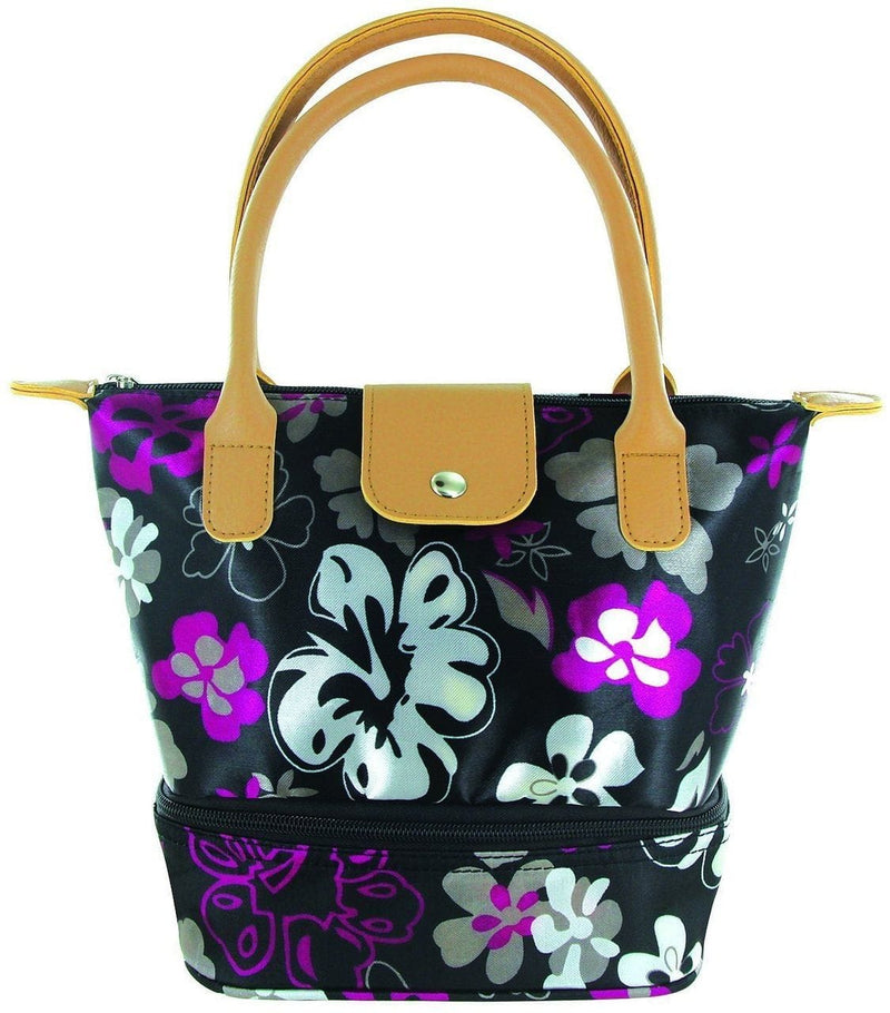Black Floral Lunch Bag - Shelburne Country Store