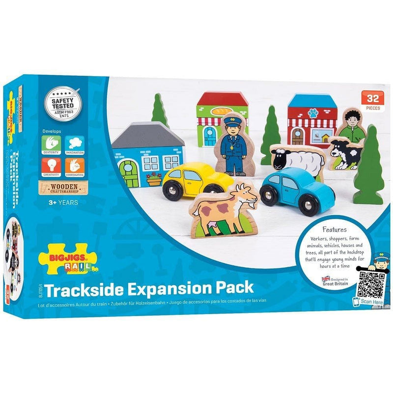 Bigjigs Rail Trackside Wooden Train Set Accessories - Shelburne Country Store