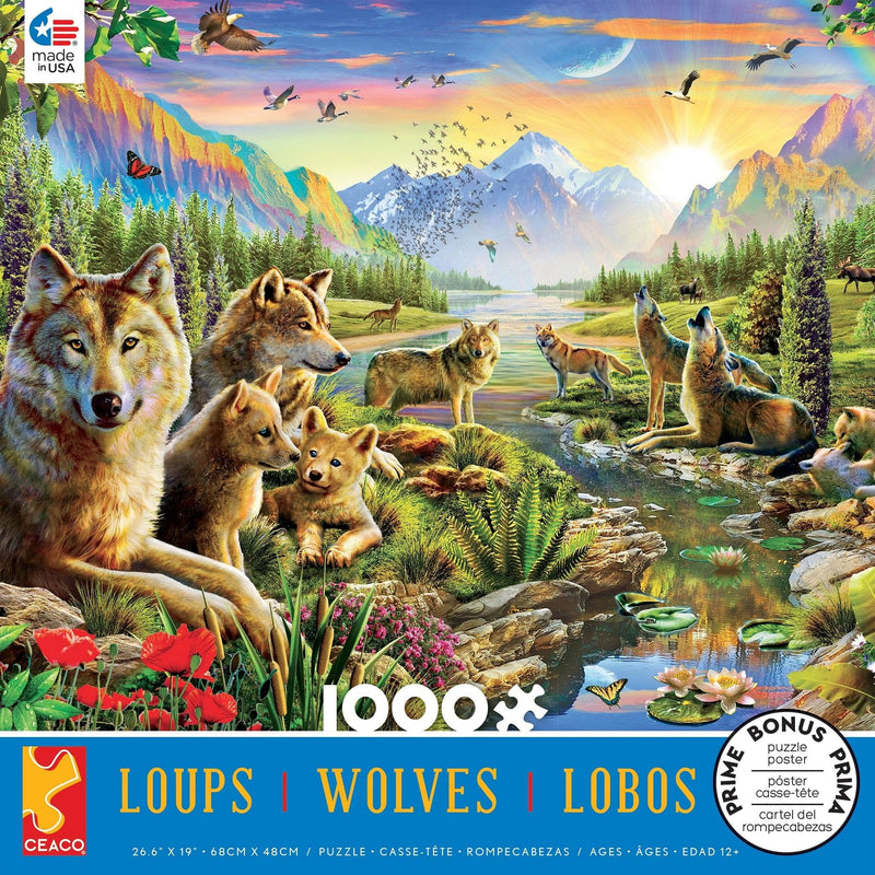 Wolves 1000 Piece Puzzle - - Shelburne Country Store