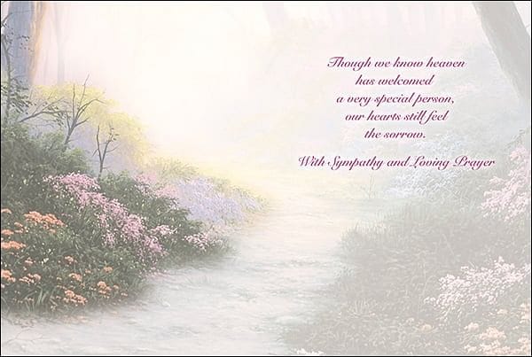 Sympathy Card: Heaven has welcomed a very special person - Shelburne Country Store