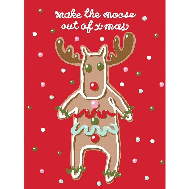 Magnet - Making Moose Christmas - Shelburne Country Store