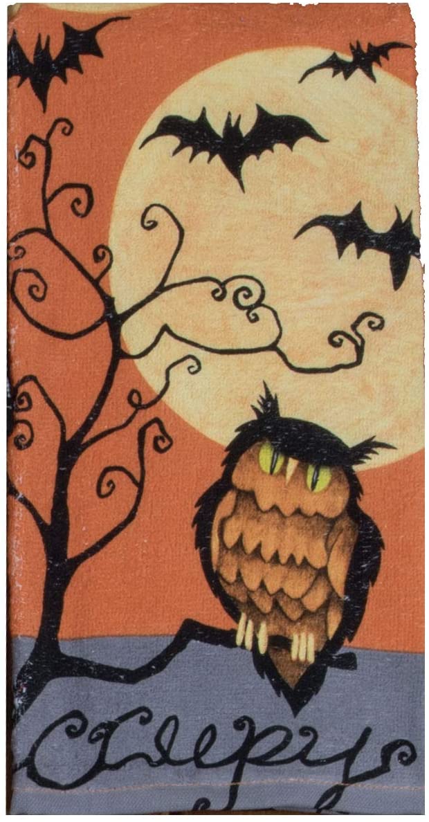 Halloween Owl Terry Towel - Shelburne Country Store