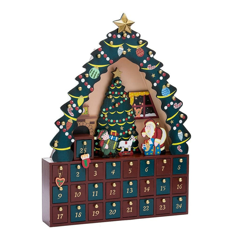 Christmas Tree 24Pc Advent Calendar - 16" - Shelburne Country Store