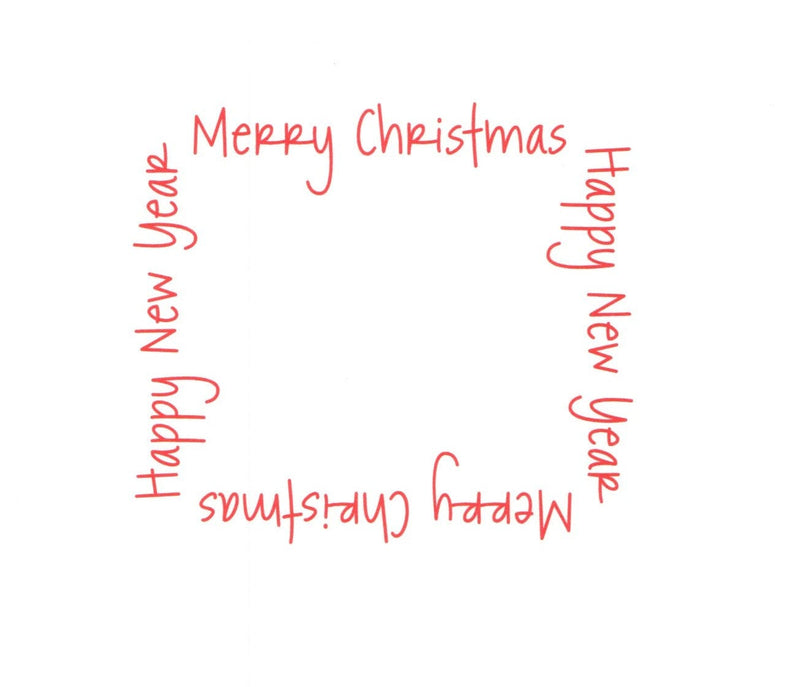 Red Squiggly Line Christmas Card (Photo Card) - Shelburne Country Store